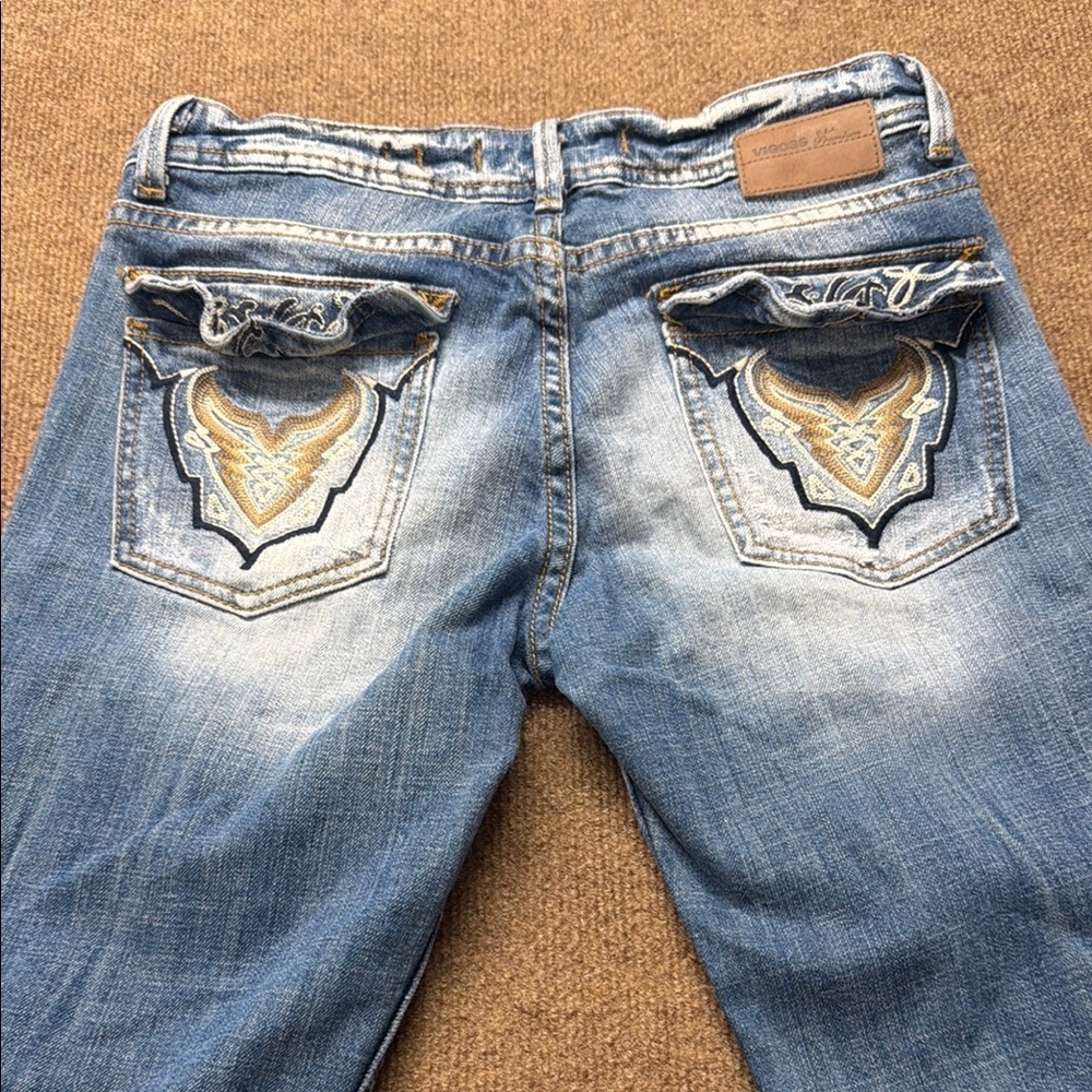 Vigoss Womens 9/10 Boot Cut Jeans 32x32 Y2K 
Embroidered 5 Pockets